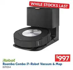 Betta Roomba Combo 17+Robot Vacuum & Mop offer