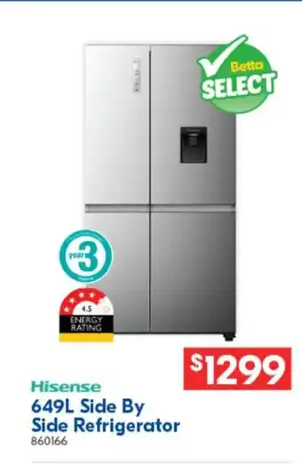 Betta Side By Side Refrigerator offer