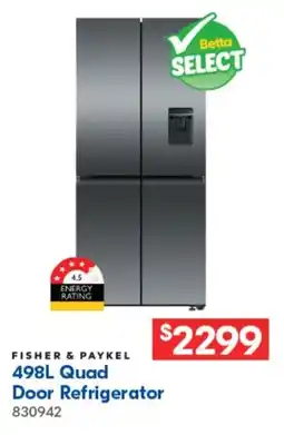 Betta Quad Door Refrigerator offer