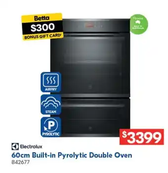 Betta Built-in Pyrolytic Double Oven offer