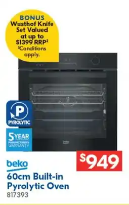 Betta Built-in Pyrolytic Oven offer