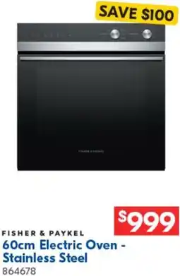 Betta Fisher & paykel 60cm electric oven - stainless steel offer