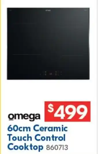 Betta omega 60cm Ceramic Touch Control Cooktop offer