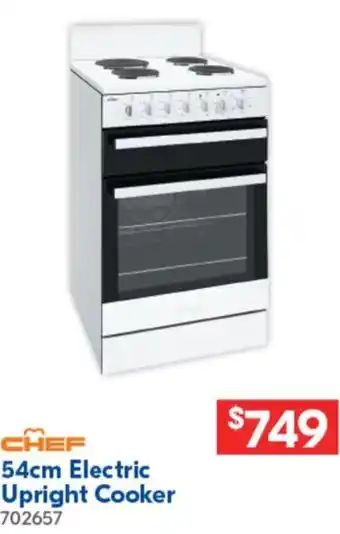 Betta CHEF 54cm Electric Upright Cooker offer