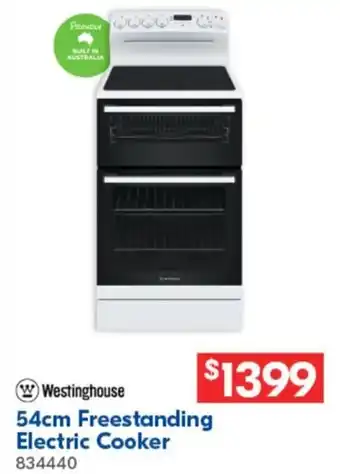 Betta Westinghouse 54cm Freestanding Electric Cooker offer