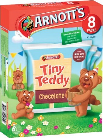 Arnottu2019s Multipack Tiny Teddy Biscuits 8 Pack 184g-200g