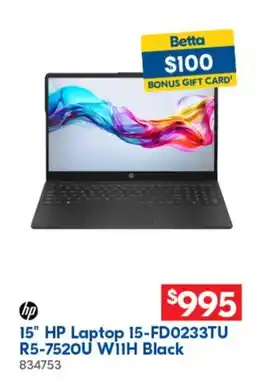 Betta HP Laptop offer