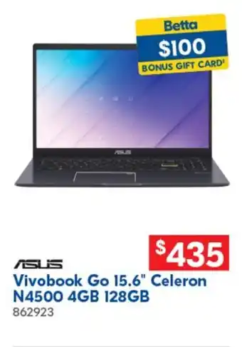 Betta Vivobook Go 15.6" Celeron offer