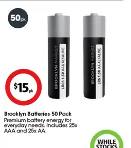 Coles Brooklyn Batteries offer