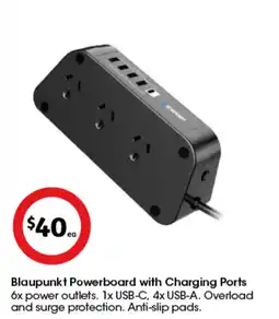 Coles Blaupunkt Powerboard with Charging Ports offer