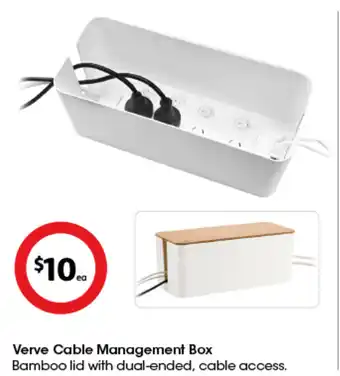 Coles Verve Cable Management Box offer