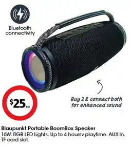 Coles Blaupunkt Portable BoomBox Speaker offer