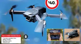 Coles Verve 2.4GHz Foldable Drone offer