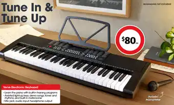 Coles Verve Electronic Keyboard offer