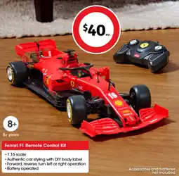 Coles Ferrari F1 Remote Control Kit offer