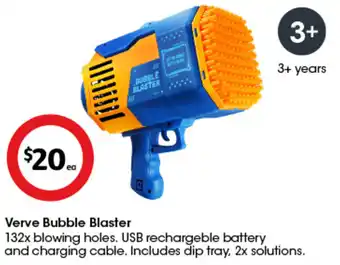 Coles Verve Bubble Blaster offer