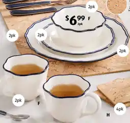 ALDI Dinnerware Assortment 2pk offer