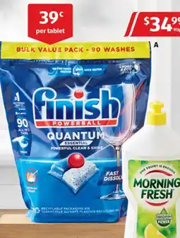 ALDI Finish Powerball Quantum Dishwasher Tablets 90pk offer