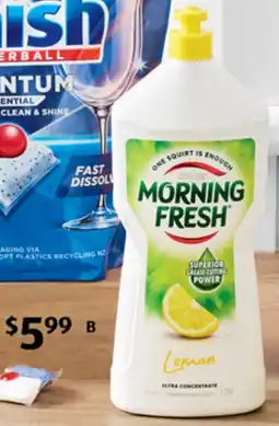 ALDI Morning Fresh Lemon Dishwashing Liquid offer