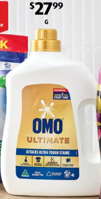 ALDI Omo Ultimate Laundry Liquid offer