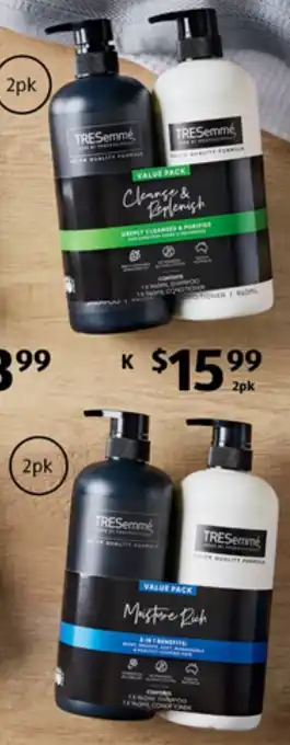 ALDI TRESemmé Shampoo and Conditioner Value Pack offer