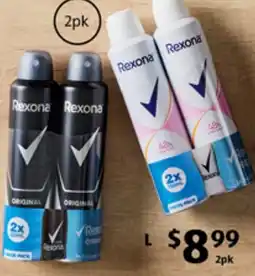 ALDI Rexona Antiperspirant Aerosol Deodorant offer