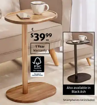 ALDI C-Shaped Side Table offer