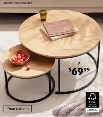 ALDI Nesting Coffee Tables offer