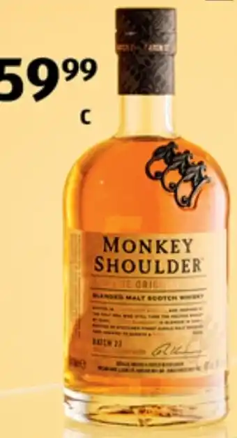 ALDI Monkey Shoulder Blended Malt Scotch Whisky offer