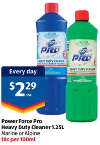 ALDI Power Force Pro Heavy Duty Cleaner offer