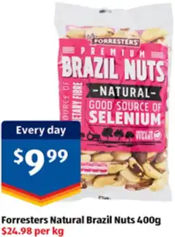 ALDI Forresters Natural Brazil Nuts offer