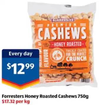 ALDI Forresters Honey Roasted Cashews offer