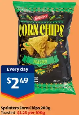 ALDI Sprinters Corn Chips offer