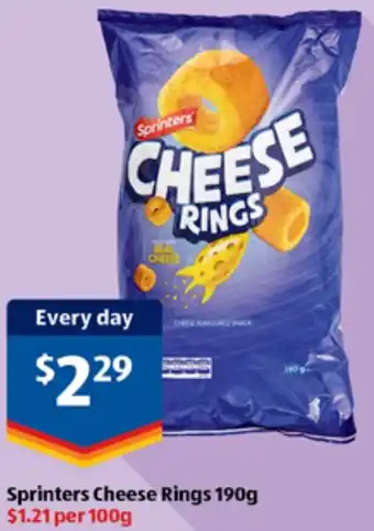 ALDI Sprinters Cheese Rings offer