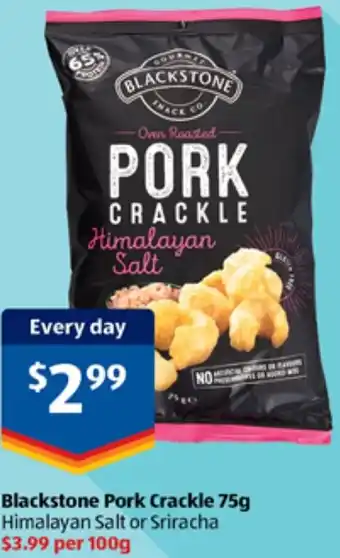 ALDI Blackstone Pork Crackle offer