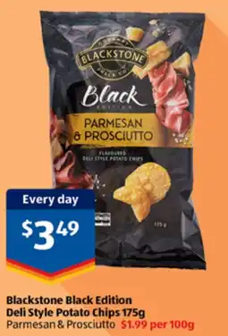 ALDI Blackstone Black Edition Deli Style Potato Chips offer