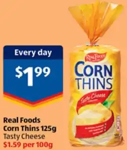 ALDI Real Foods Corn Thins offer