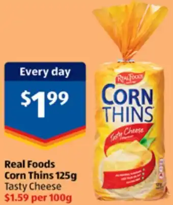 ALDI Real Foods Corn Thins offer