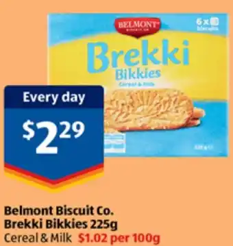 ALDI Belmont Biscuit Co. Brekki Bikkies offer