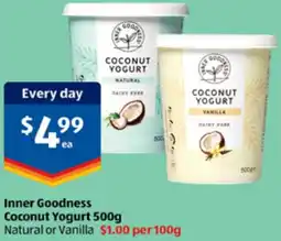 ALDI Inner Goodness Coconut Yogurt offer