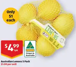 ALDI Australian Lemons offer