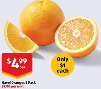 ALDI Navel Oranges offer