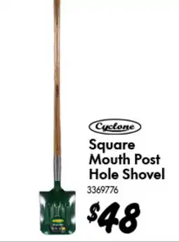 Bunnings Square Mouth Post Hole Shovel offer