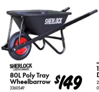 Bunnings Poly Tray Wheelbarrow offer