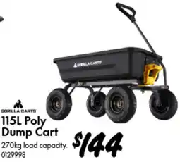 Bunnings Poly Dump Cart offer