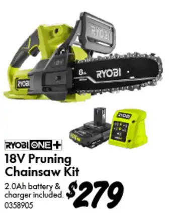 Bunnings 18V Pruning Chainsaw Kit offer