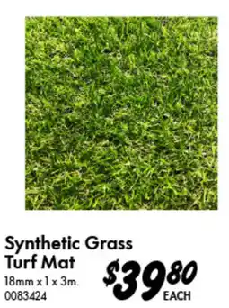 Bunnings Synthetic Grass Turf Mat offer