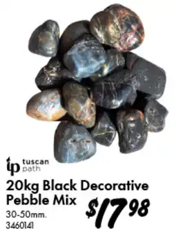 Bunnings Black Decorative Pebble Mix offer