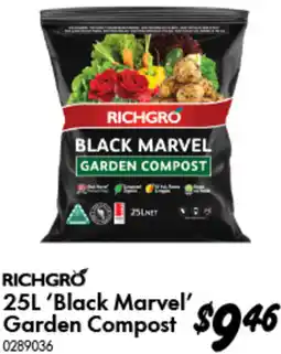 Bunnings Black Marvel Garden Compost offer