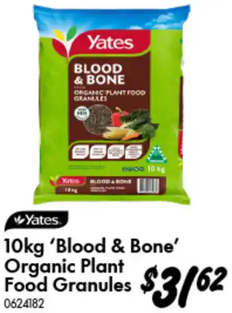 Bunnings Blood & Bone Organic Plant Food Granules offer